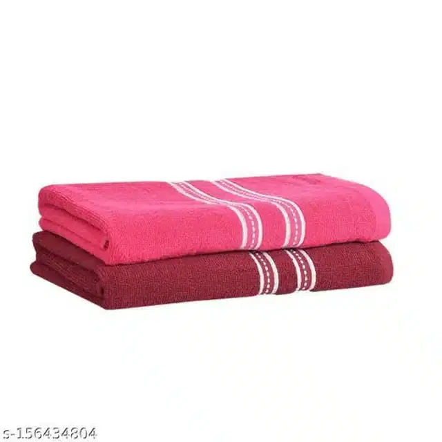Cotton Bathing Towel, Multicolor, Pack of 2