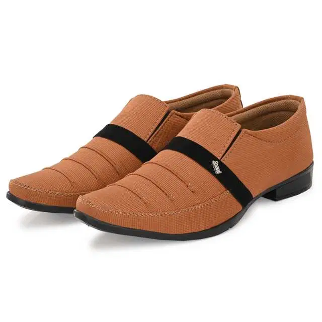 Bluemaker Formal Shoe For Men (Beige, 6) (B16)