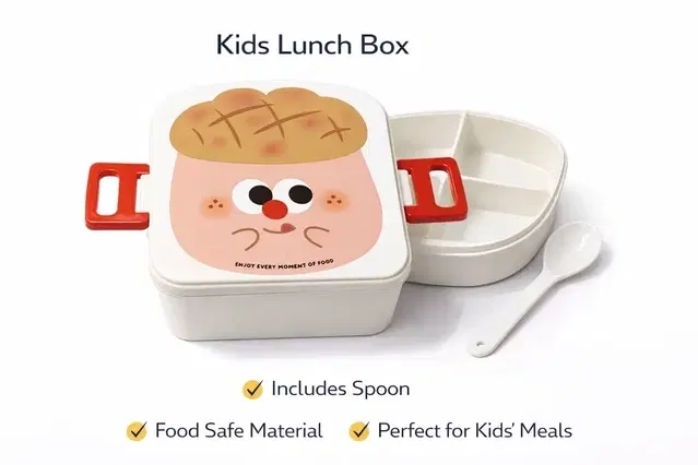 Bread Bakery Lunch Box with Spoons