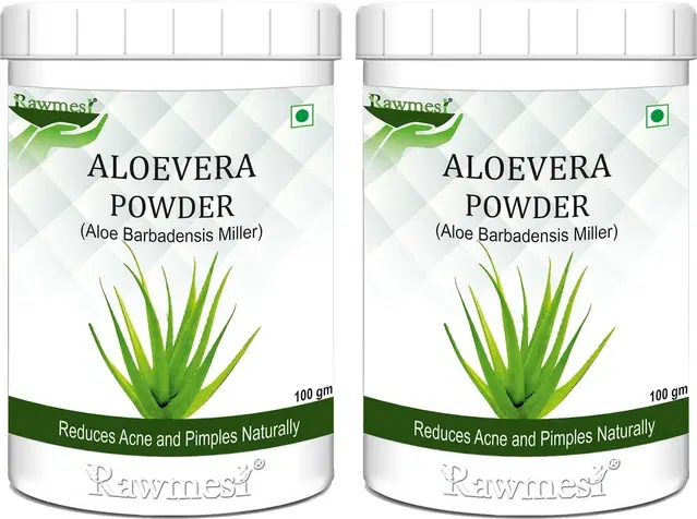 Pure Organic Aloevera Leaf Powder Face Pack, 100 g, Pack of 2
