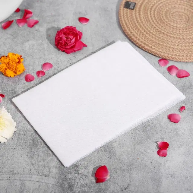 Mangal Bhavan Puja Cloth - White (1 Mtr)