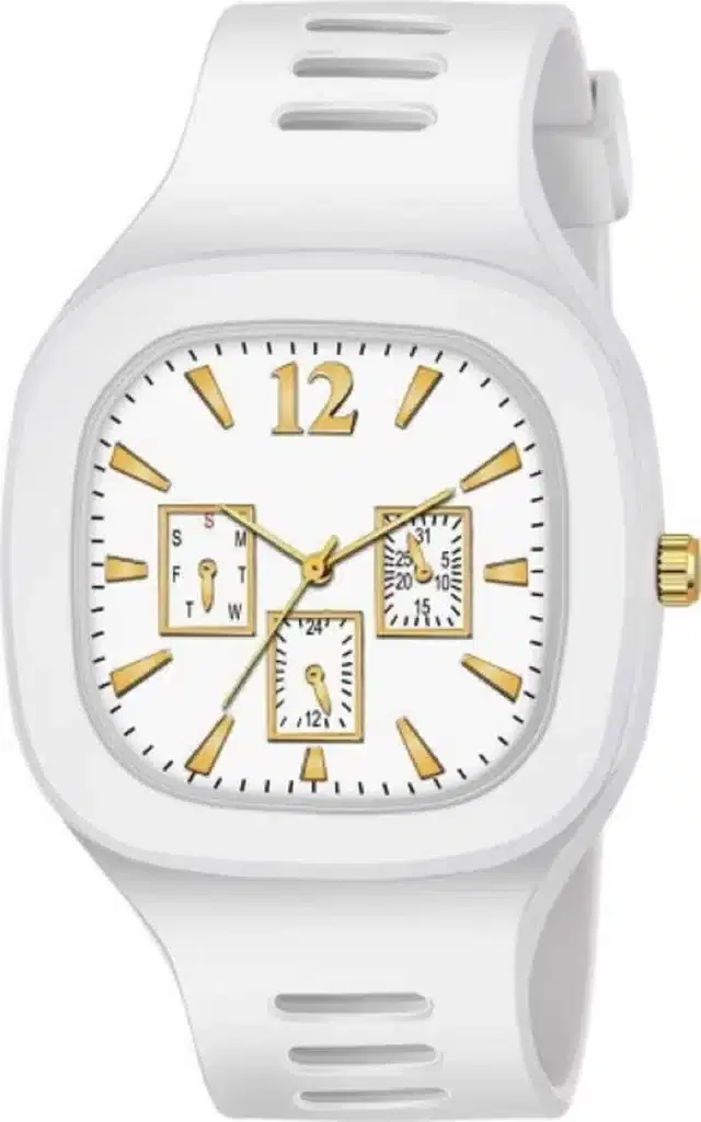Analog Watch for Kids (White)