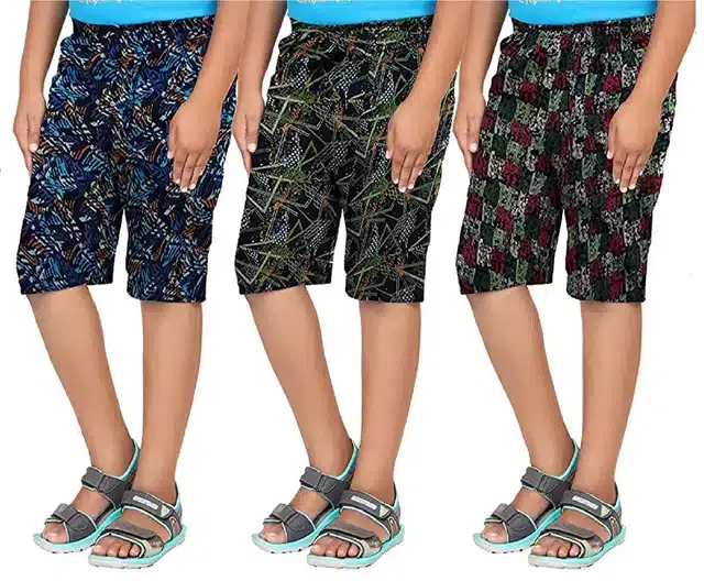 Shorts for Boys, Pack of 3 (Multicolor, 2-3 Years)