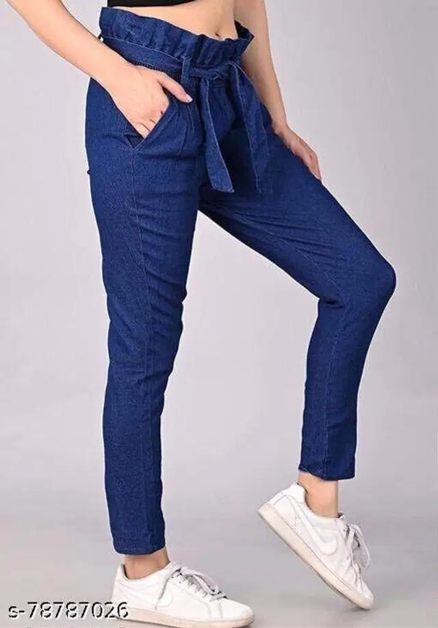 Denim Jeans for Women (Blue, 30)