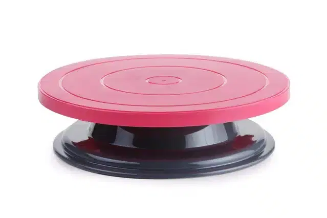 Cake Decorating Stand, Pink, 28 cm