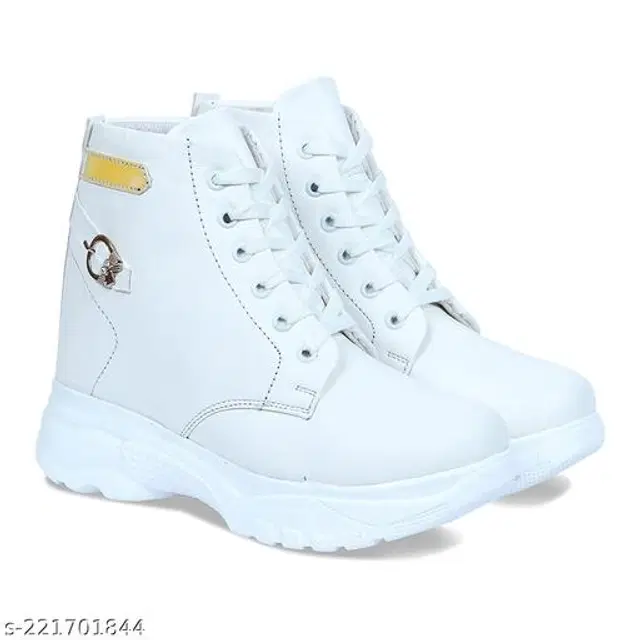 Boots for Women (White, 3)