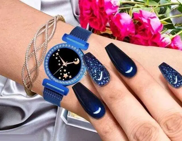Analog Watch For Womens (Blue) (WS-250)