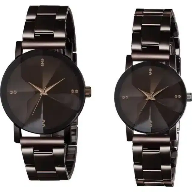 Women's Analog Watches, Pack of 2 (Black)