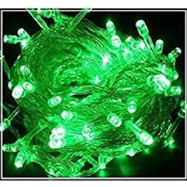 LED String Lights, Green, 15 m