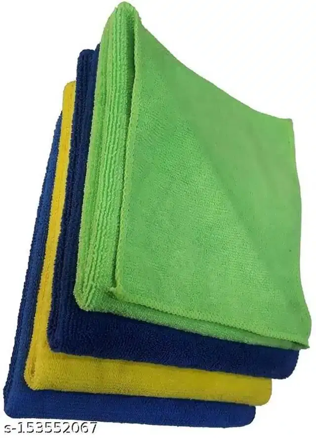 Microfiber Bath Towel, Multicolor, 40x40 cm, Pack of 4