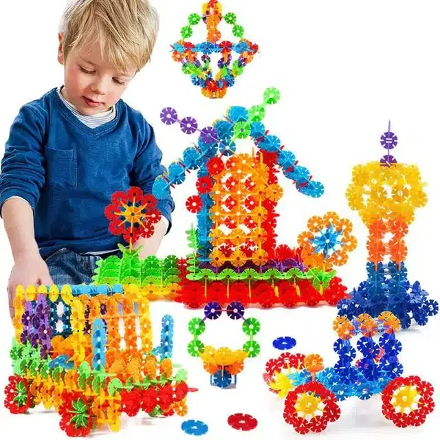 Flake Educational Building Blocks for Kids, 80 Pcs, Multicolor