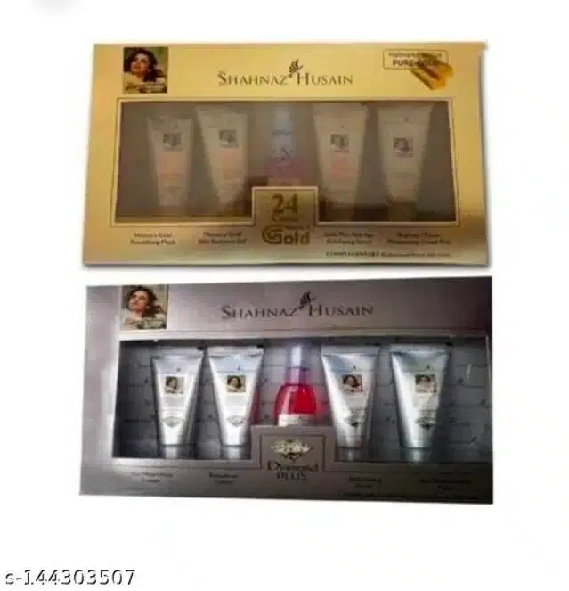 Shahnaz Husain Diamond with Gold Facial Kit, Set of 2