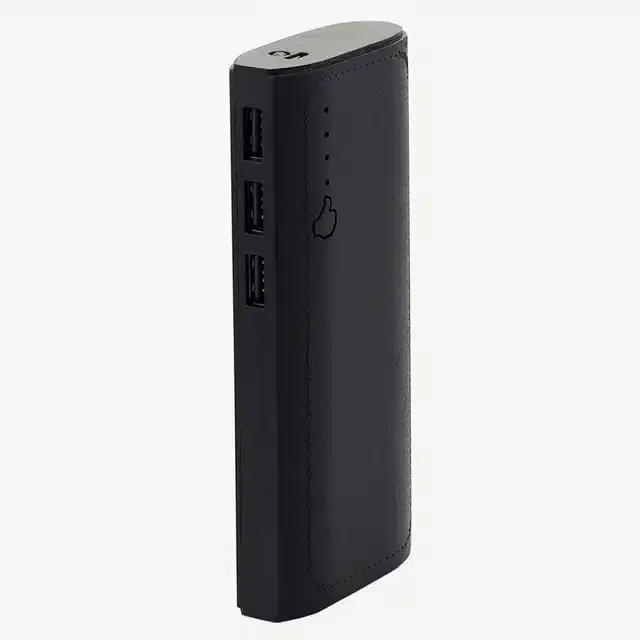 Portable Inbuilt Cables Power Bank, Black, 20000 mah