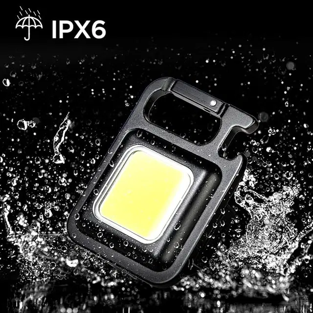 Portable USB Rechargeable Camping Flash Light, White