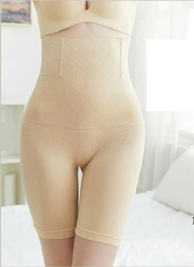 Women’s Cotton Lycra Tummy Control 4-in-1 Blended High Waist Tummy & Thigh Shapewear (S460)