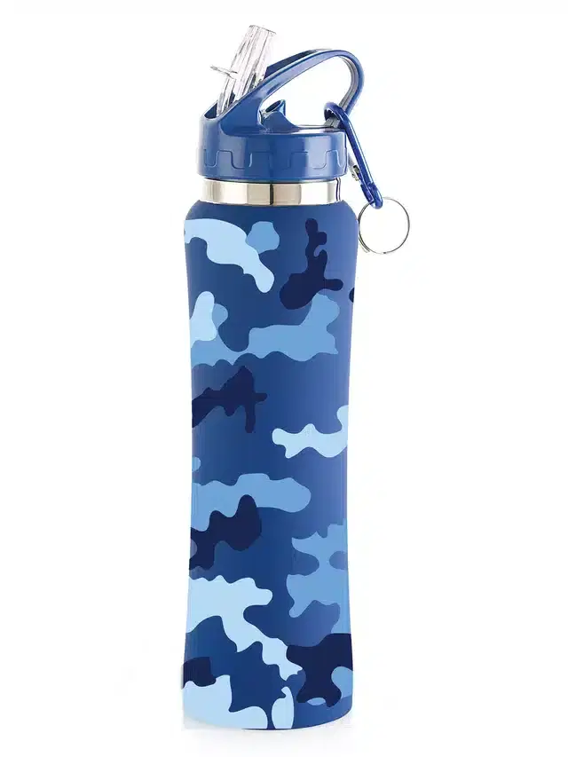 Stainless Steel Sipper Water Bottle, Blue, 750 ml