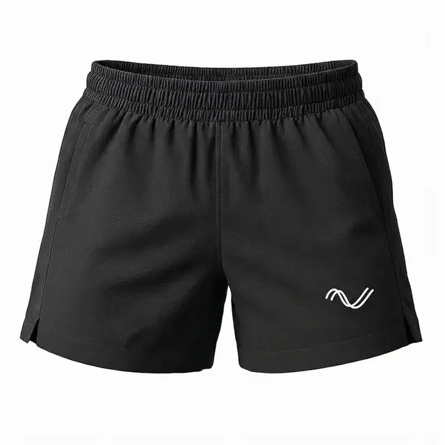 Slovic Men's Running Sports Shorts Without Inner Lining, Black, Size M