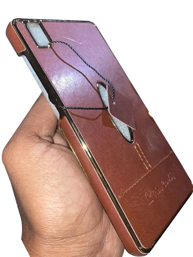 Pvc Back Cover For Vivo Y51, 2015 Old Model, Brown