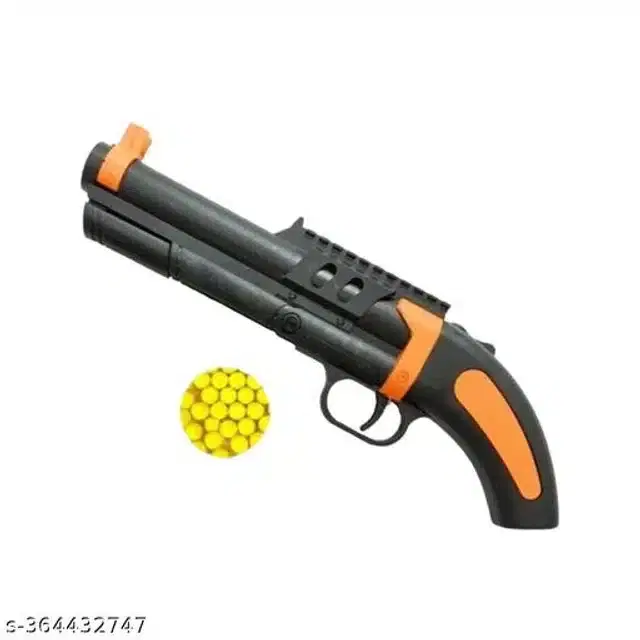 Mini Enfield Gun with 25 Pcs Bullets, Black, Set of 1