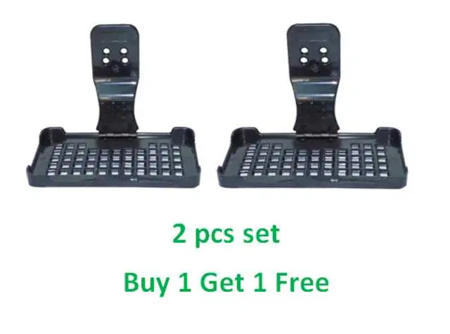 Plastic Wall Mobile Holder, Pack Of 2, Black, R-4