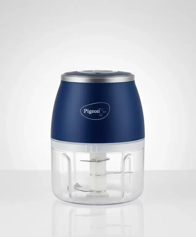 Pigeon Zoom Electric Chopper, 250 ml, blue with 3 Stainless Steel Blades