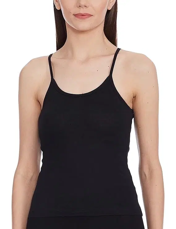 Rupa Jon Aish Camisole for Women & Girls Pack of 1, Black (100cm)