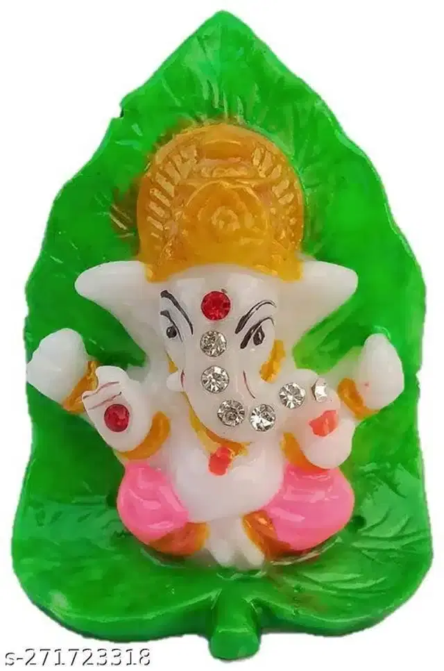 God Ganeshji Car Dashboard Idol, Multicolor