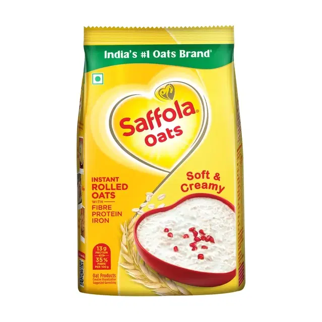 Saffola Oats Instant Rolled Oats Soft & Creamy 1 kg