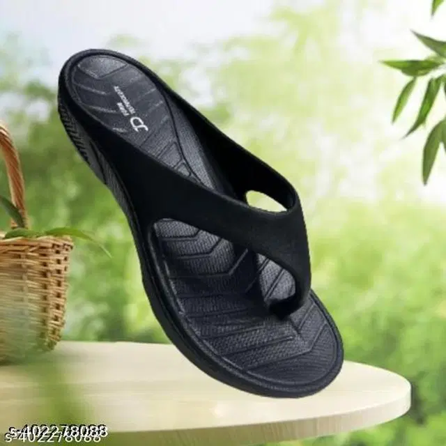 Flipflops for Women (Black, 6)