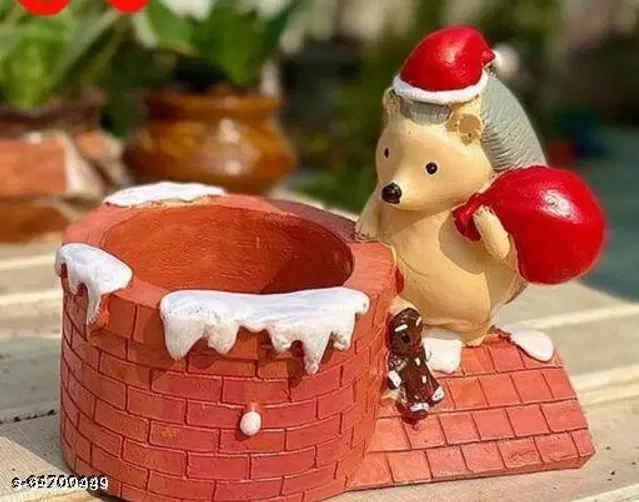 Ceramic Decorative Cute Plant Holder for Home Decor, Multicolor