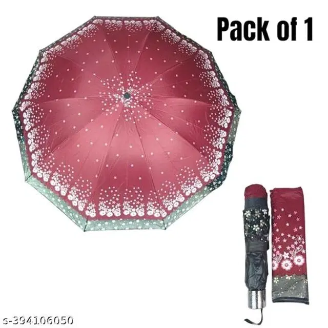 Polyester Foldable Umbrella, Assorted, Pack of 1