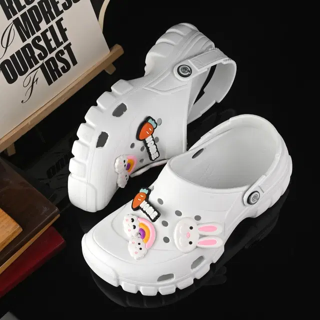 Clogs for Women (White, 5)