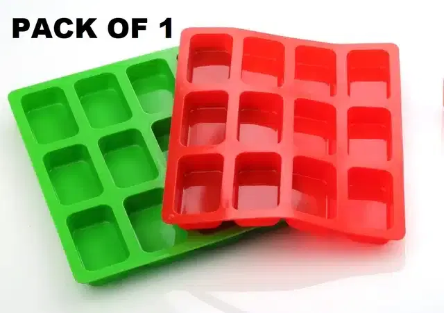 Silicone Ice Mould Tray, Multicolor