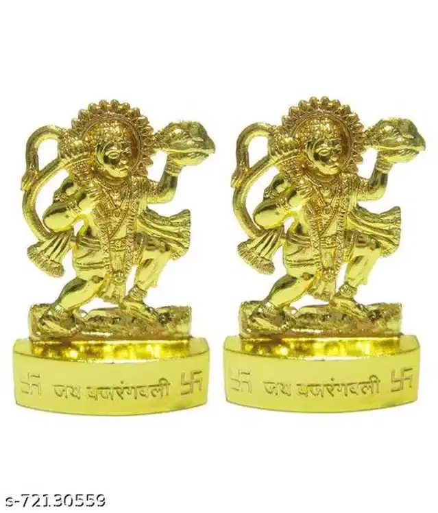 Metal Hanuman Ji Idol, Golden