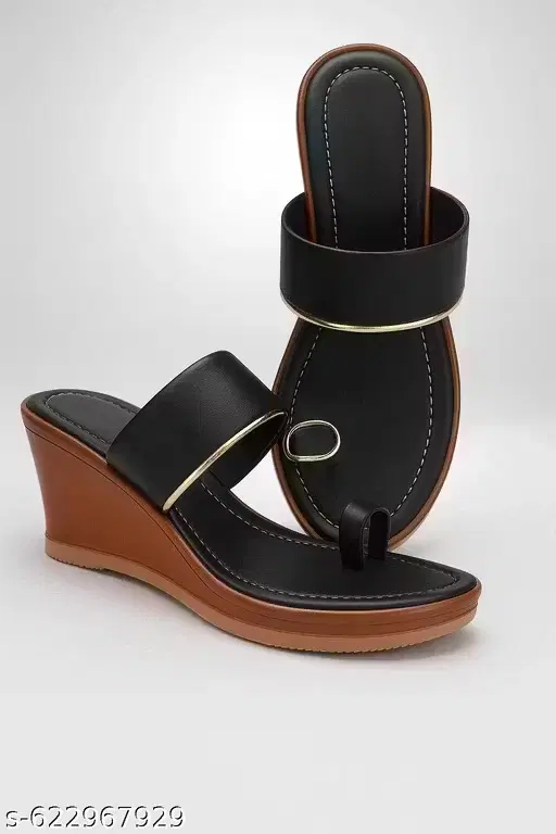 Heels for Women, Black & Gold ( 4)