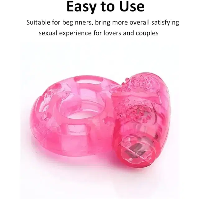 Penis Vibrator Ring for Men, Pink