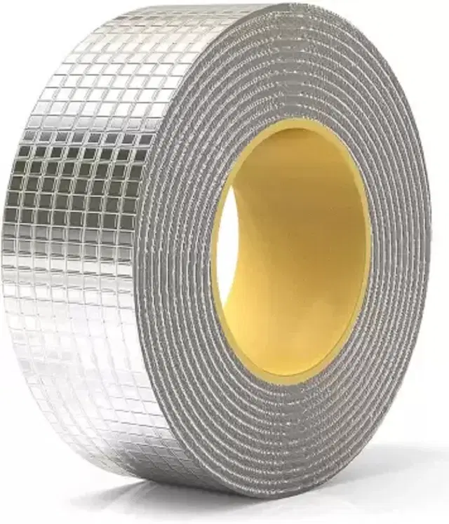 Aluminium Single Sided Self Adhesive Tape, Silver, 5 m