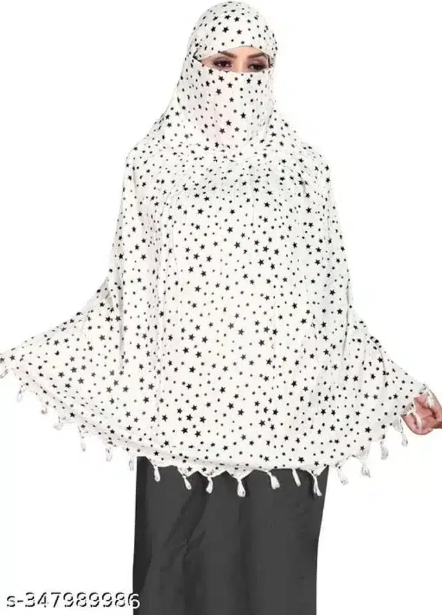 Rayon Scarves for Women (White)