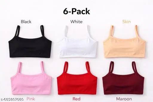 Camisoles Pack of 6 for Women (Multicolor, 30A)