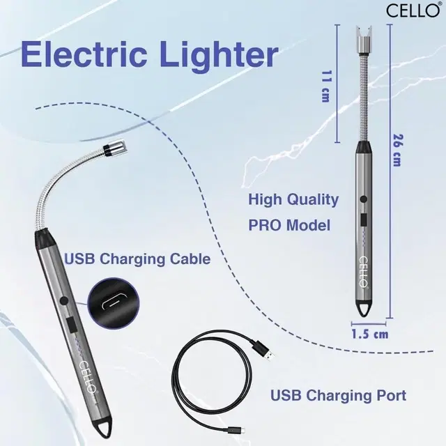 Type-C Rechargeable Electric Lighters for Kitchen,Multicolour