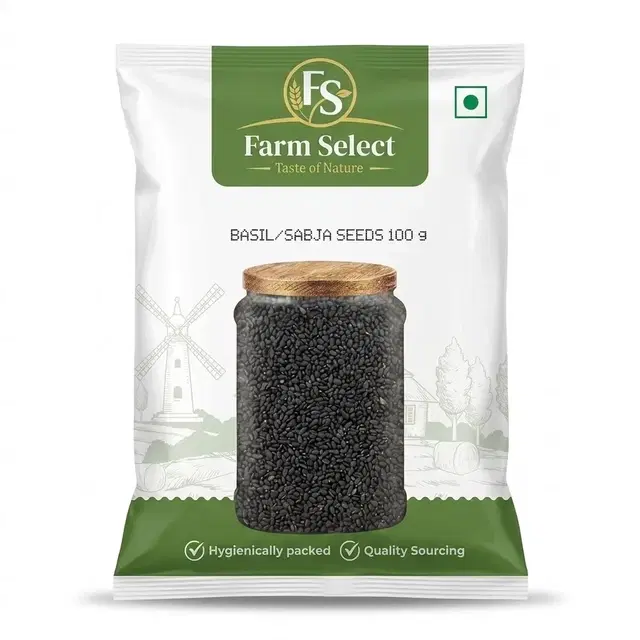 Farm Select Basil/Sabja Seeds 100 g