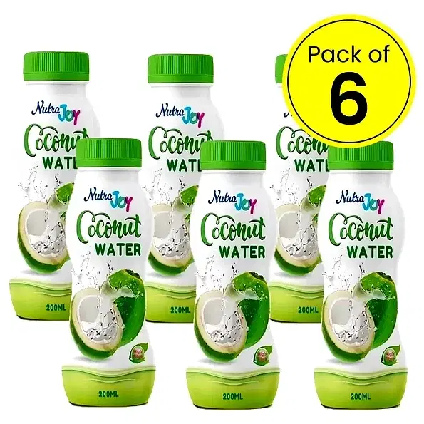 Nutrajoy Coconut Water 6X200 ml (Pack of 6)