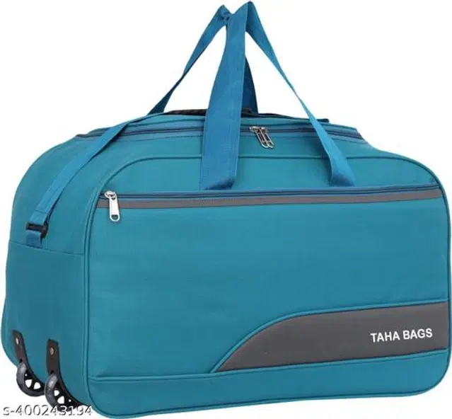 Polyester Duffel Bags, Sky Blue