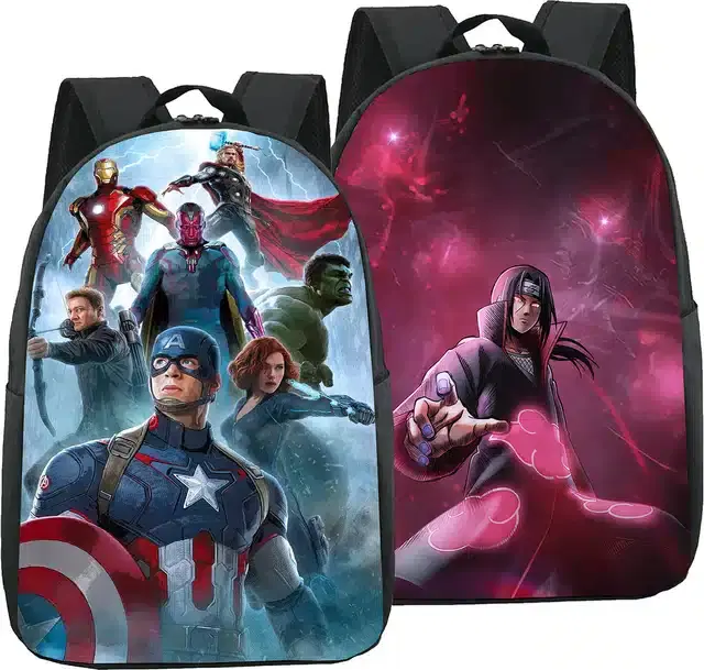 Canvas Backpacks for Women, Black, Pack of 2