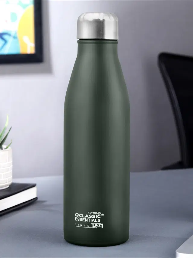 Stainless Steel Water Bottles, Green, 1000 ml