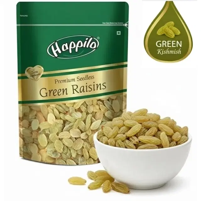 Happilo Seedless Green Raisin/Kishmish 200 g.