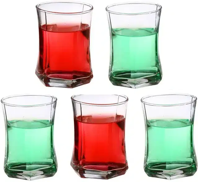 Liquor cum Cocktail Glasses, Transparent, 280 ml, Pack of 5