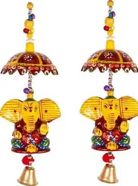 Wooden Bamboo Windchime For Living Room & Bedroom Decoration, Pack Of 2, Multicolor, RS-032