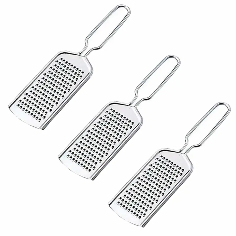 Oc9 Stainless Steel Cheese Grater For Kitchen (Pack Of 3)