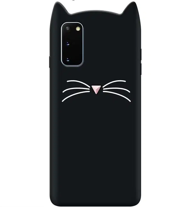 Silicone Mobile Back Cover for Samsung S20 FE 5G (Black)